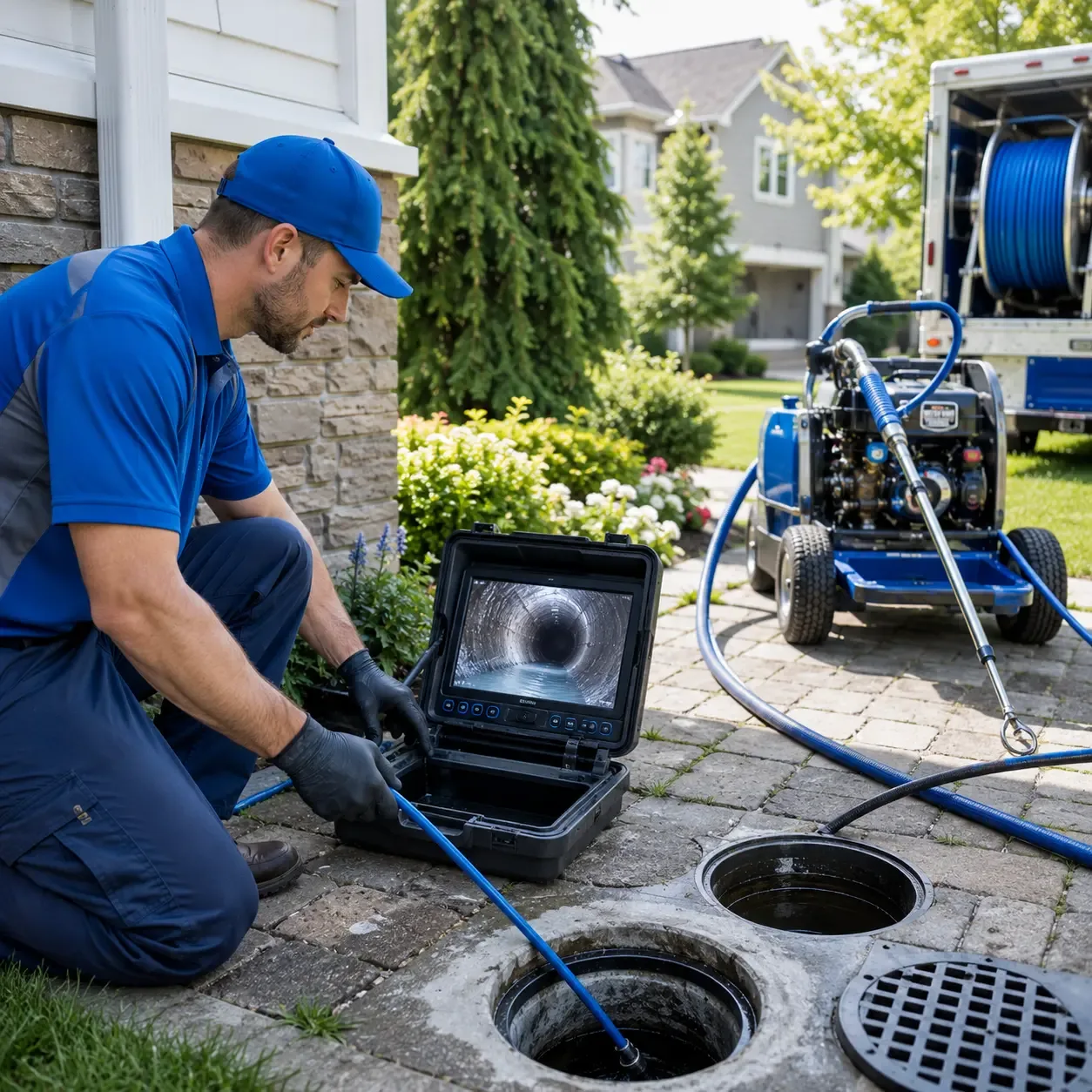 Outdoor drain cleaning professionals serving Russell, PA
